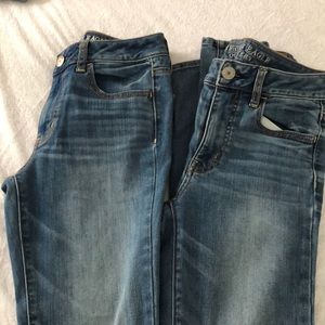 High rise super skinny jegging from American eagle